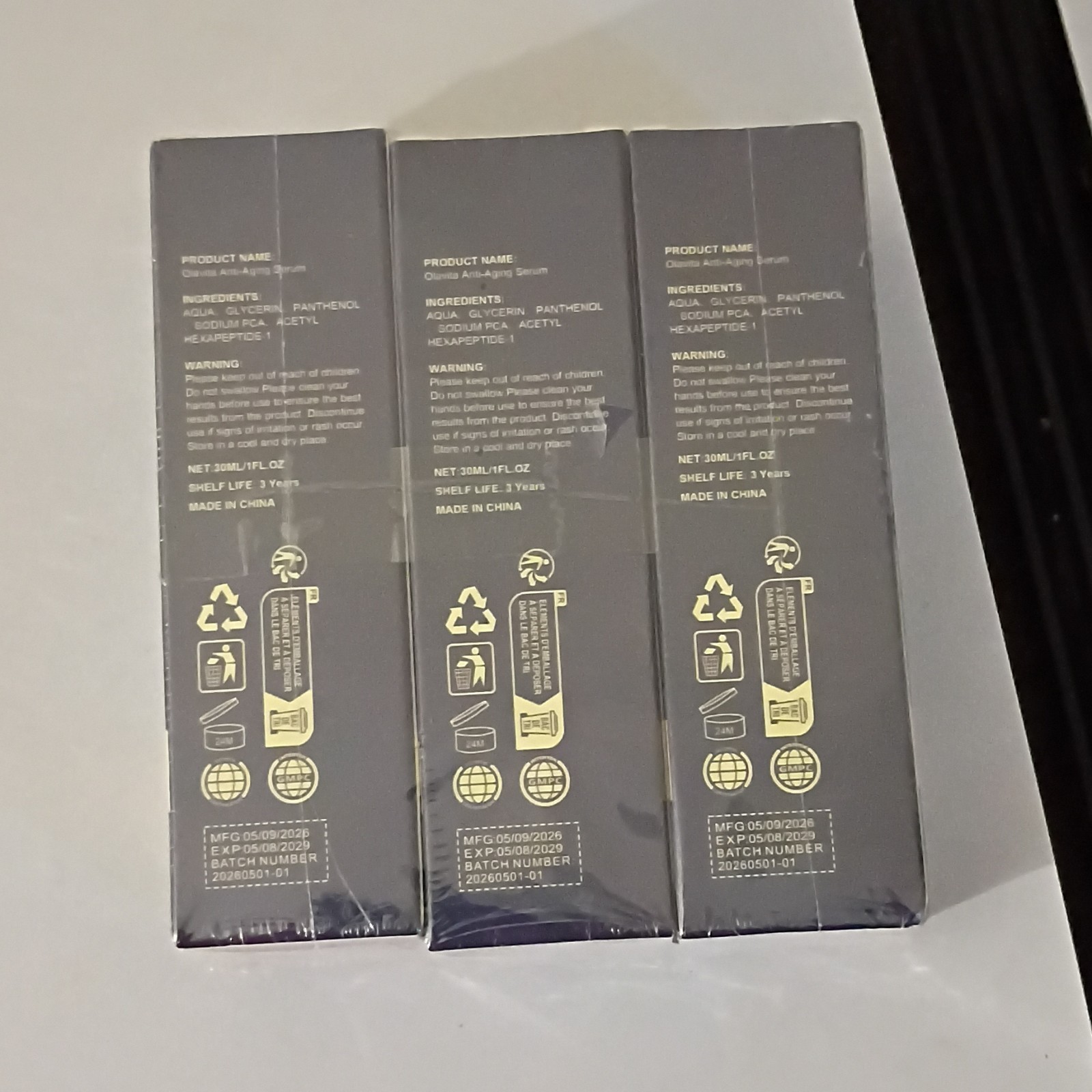 OLAVITA Liquid Solution Anti-Aging Serum Face Acetyl Hexapeptide-1 1 fl oz