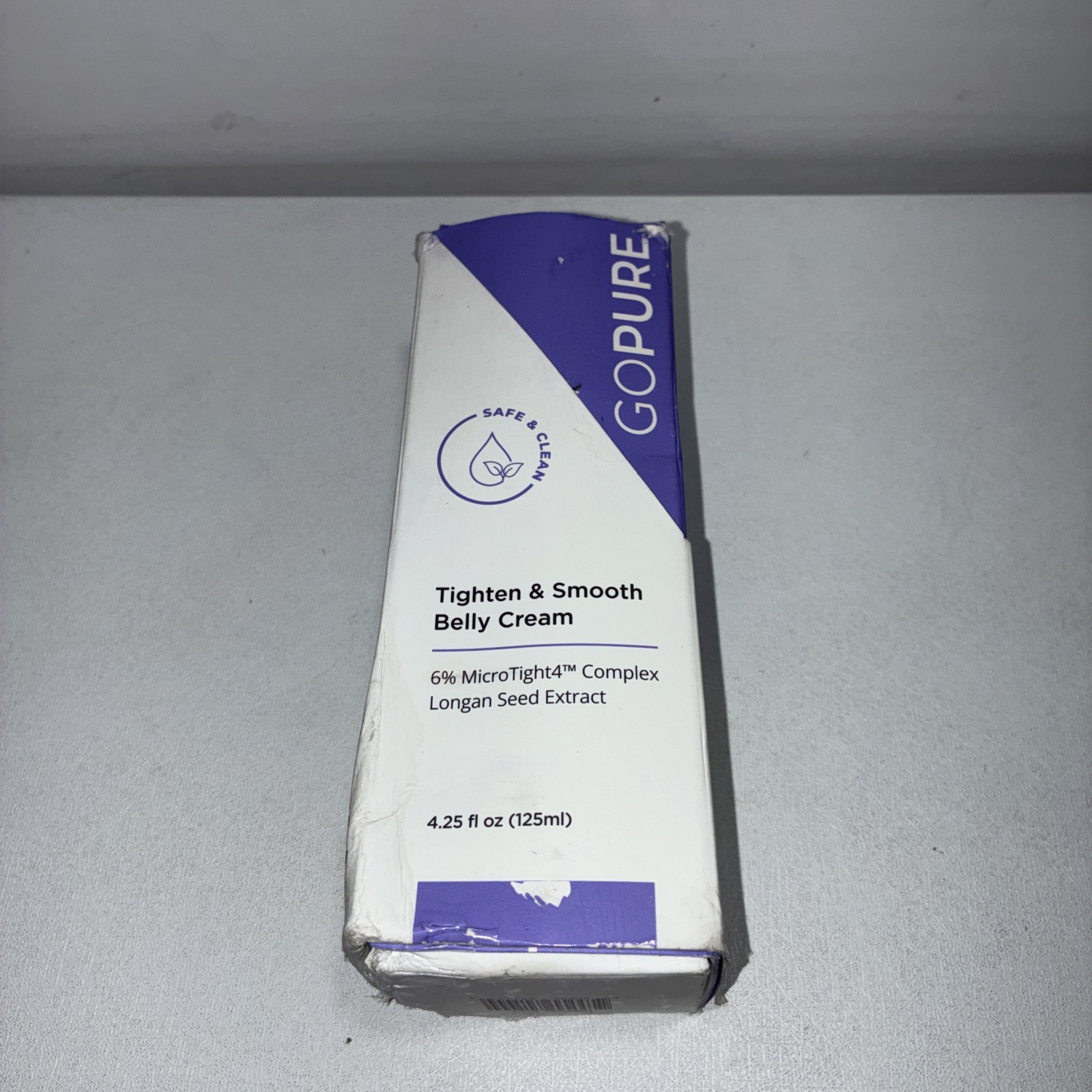 Sealed Gopure Tighten & Smooth Belly Cream 4.25 Fl Oz Damaged Box