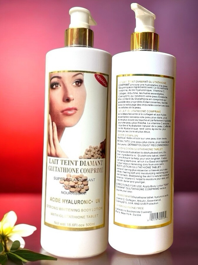 Glutathione Whitening Lightening Lotion 500ml USA Stock