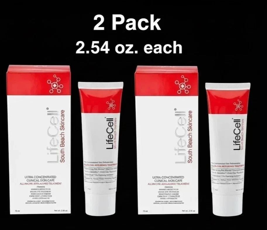 2 pack Updated Live-Cell South Beach Dermaceutical All In One Anti-Aging – 2….