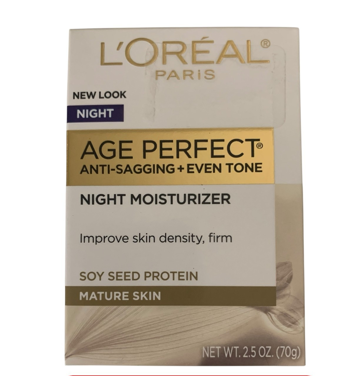 Loreal Age Perfect Anti-Sagging Night Moisturizer Soy Seed Mature Skin