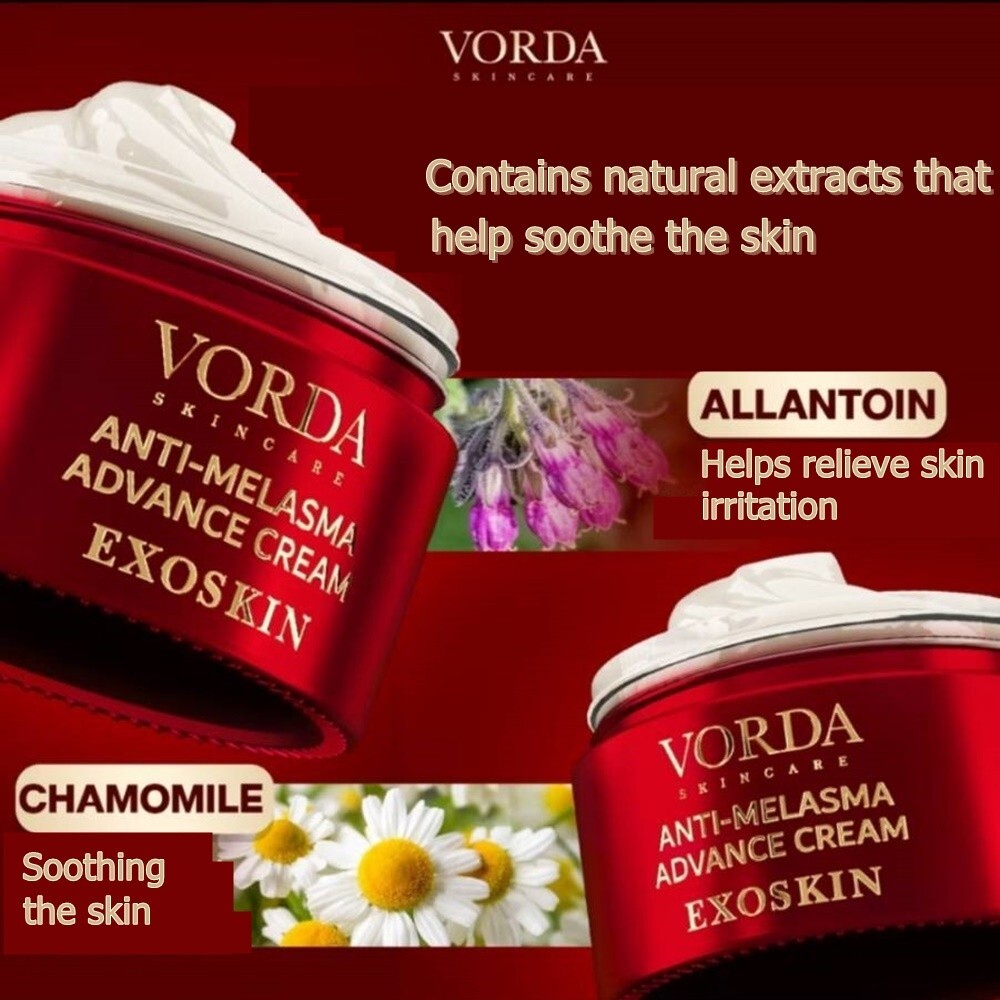 1Jar VORDA Anti-Melasma Advance Cream Exoskin Freckles Gold Ginseng Skincare 30g