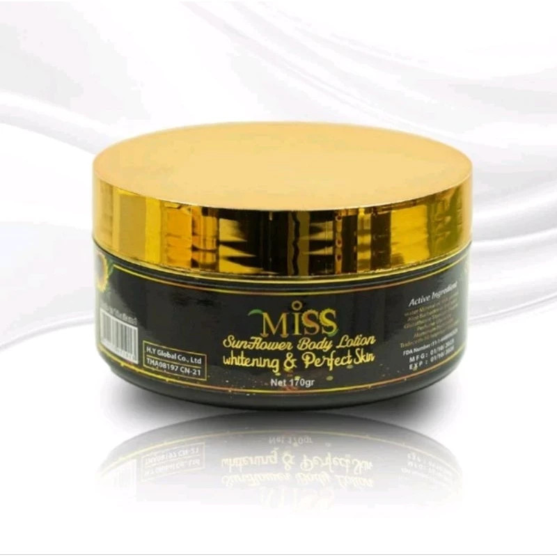 1x Miss Thai Sunflower Lotion 170g Thailand Body Cream Whitening Sunscreen