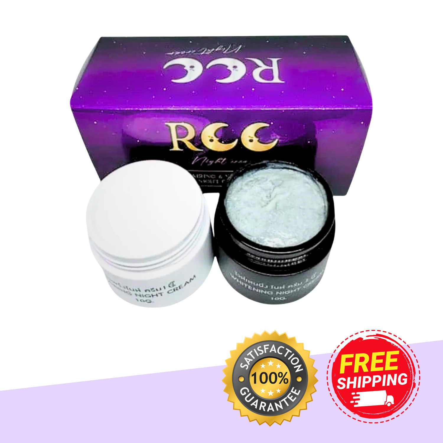 RCC Night Cream (Repairing & Whitening) – 2-in-1 Set (112g)