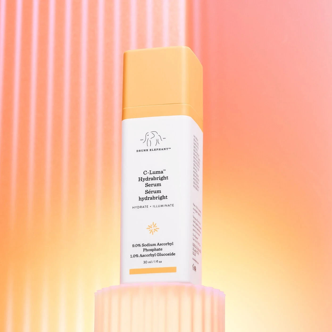 NEW IN BOX DRUNK ELEPHANT C-LUMA HYDRABRIGHT SERUM 1 FL. OZ. HYDRATE/ILLUMINATE