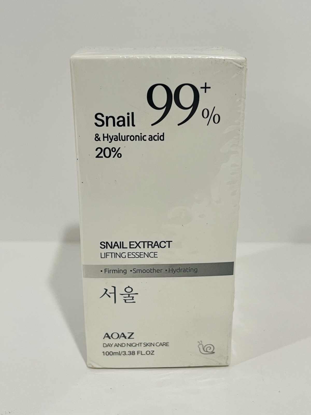 AOAZ Snail Mucin & Hyaluronic Acid Serum, 3.38 fl oz (100 ml) 99+% Day &Night