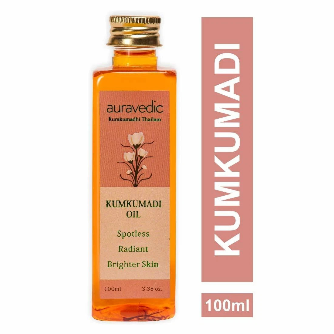 Auravedic Kumkumadi Oil, 100 Ml | 3.38 oz