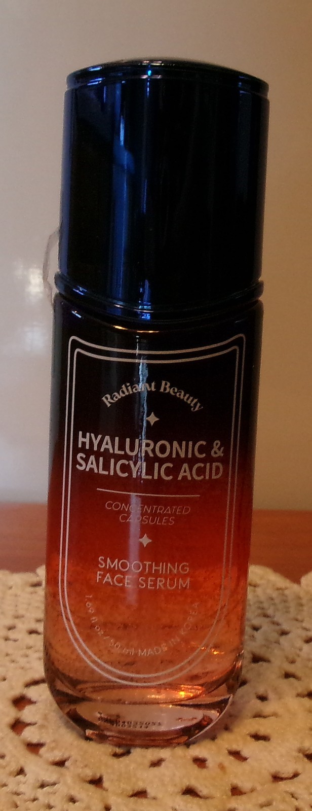 New Radiant Beauty Hyaluronic Salicylic Acid Capsules Smoothing Face Serum
