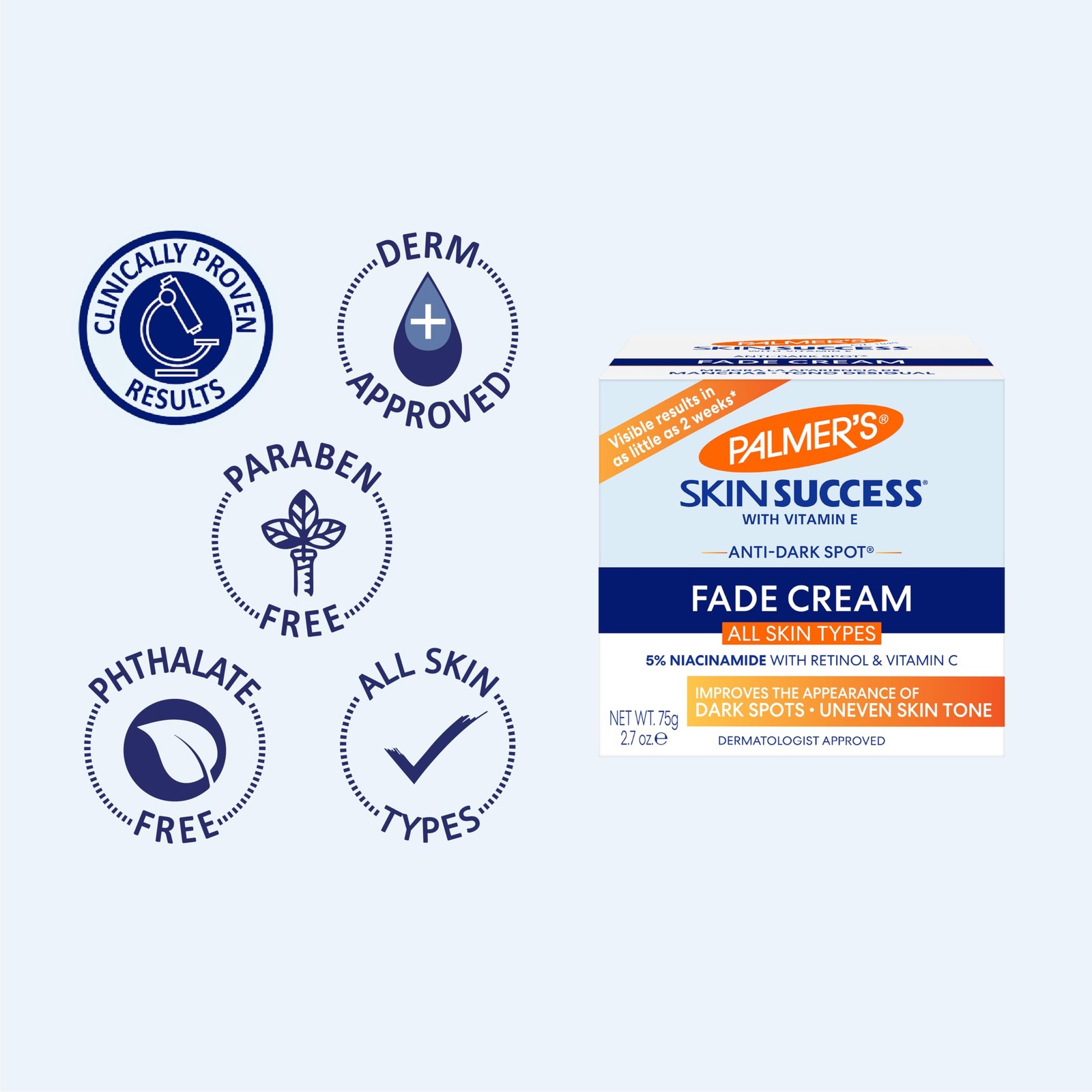 Palmer’s Skin Success Anti-Dark Spot Fade Cream with Vitamin E and…