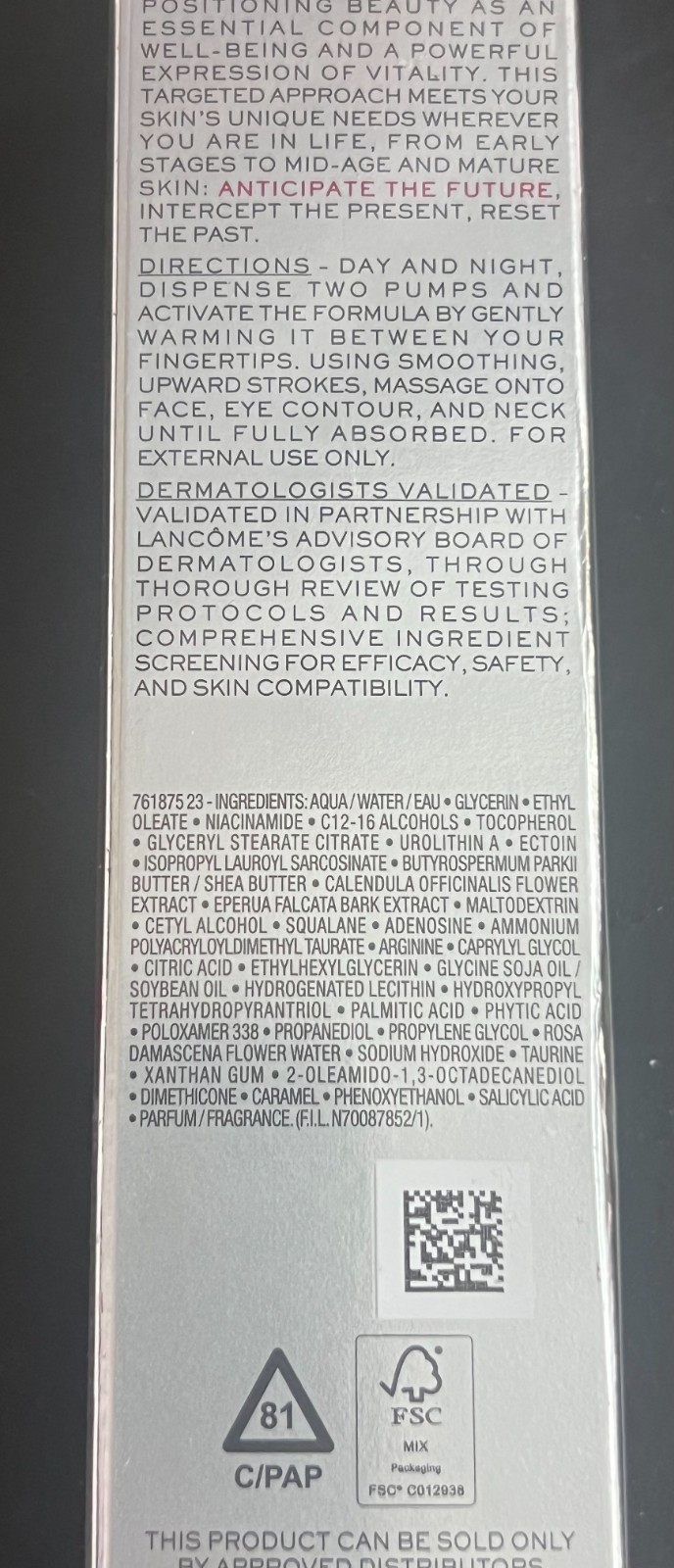 Lancôme Absolute Longevity MD Anticipate The Cream Full Size 8207