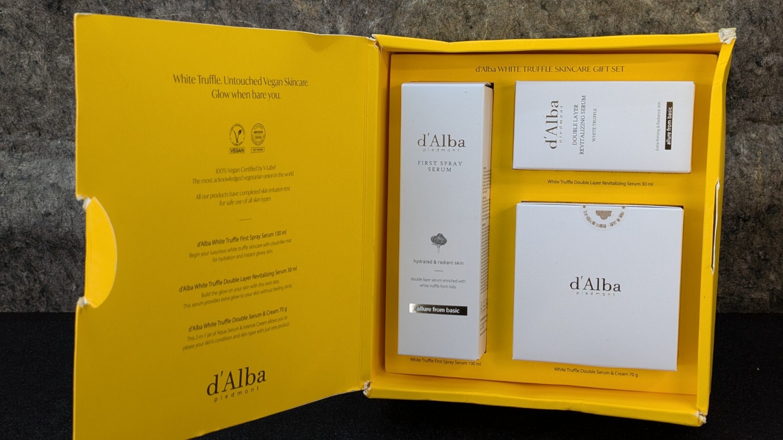 d’Alba Piedmont White Truffle Skincare Gift Set – Spray, Serum 🔥3 Pack🔥