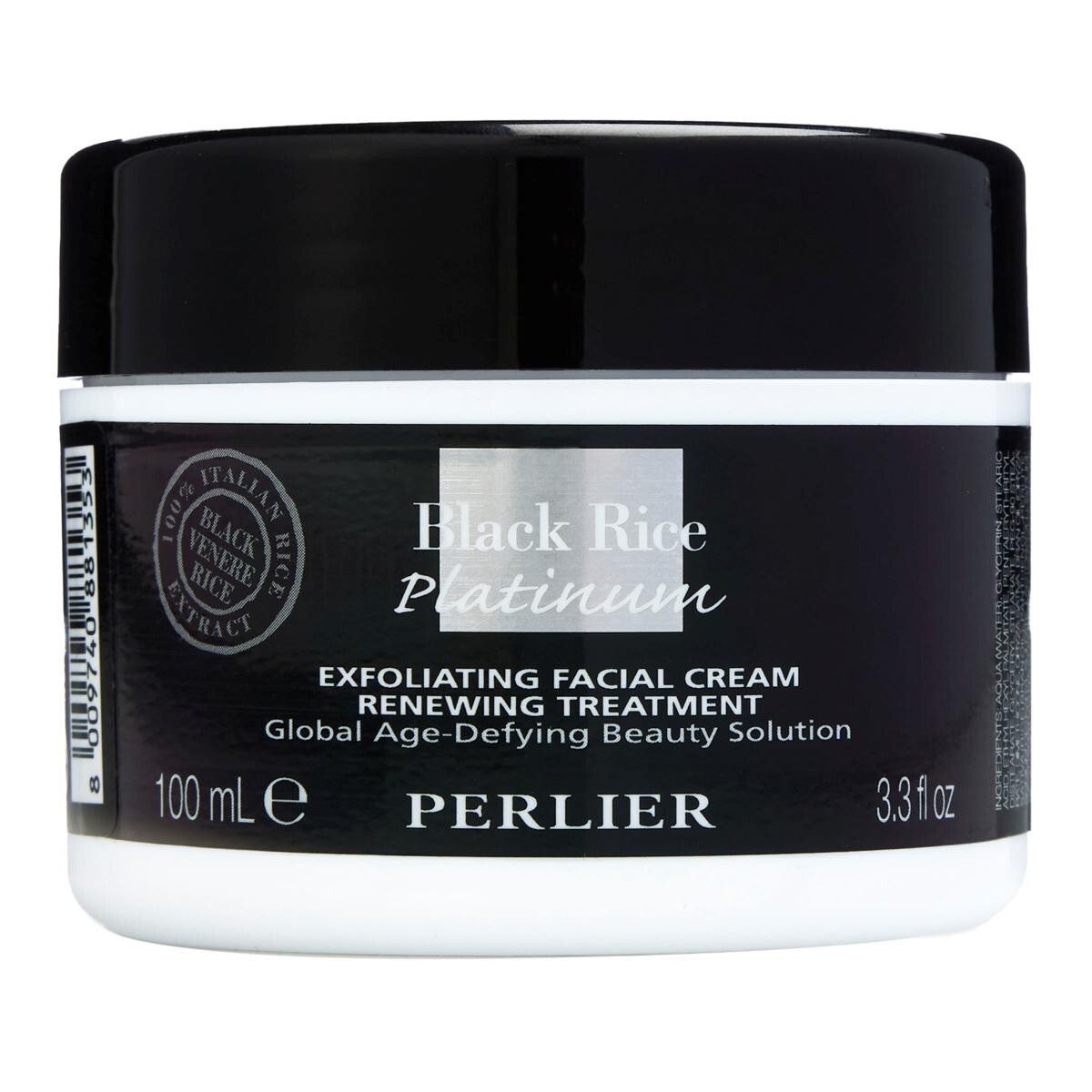 Perlier Black Rice Exfoliating Facial Cream Scrub Renewing Treatment 3.3 Oz NEW