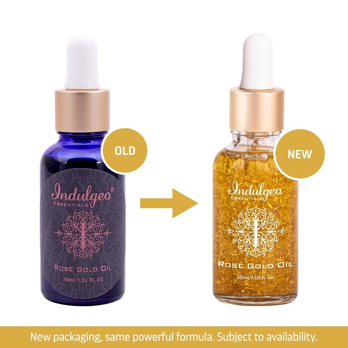Indulgeo Essentials 24K Rose Gold Beauty Oil for Uneven Skin Tone, Dullness:30ml