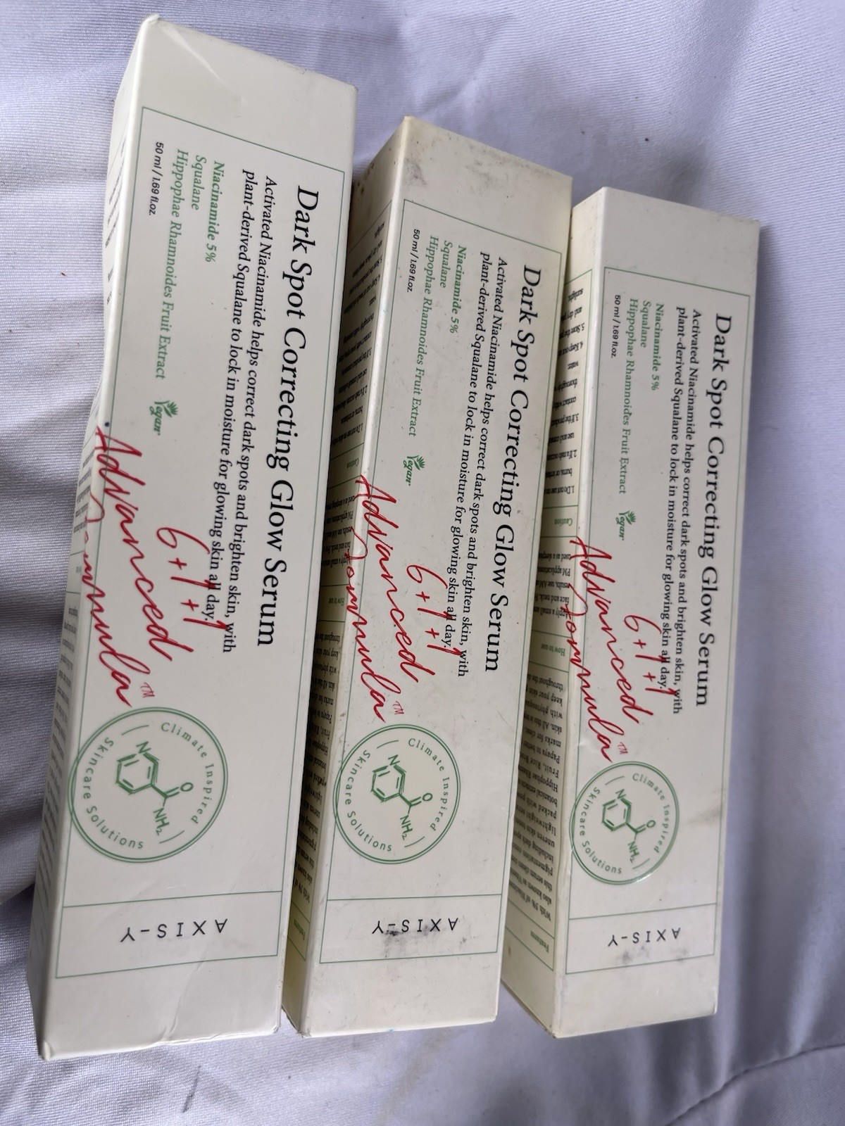 AXIS-Y Dark Spot Correcting Glow Serum 50ml (1.69 fl. oz each) | 3 Pack