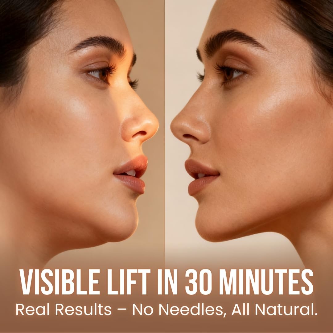 SKULT Collagen Face Sculpt Wrap for Chin & Jawline 2 PCS, Reusable Chin Strap fo