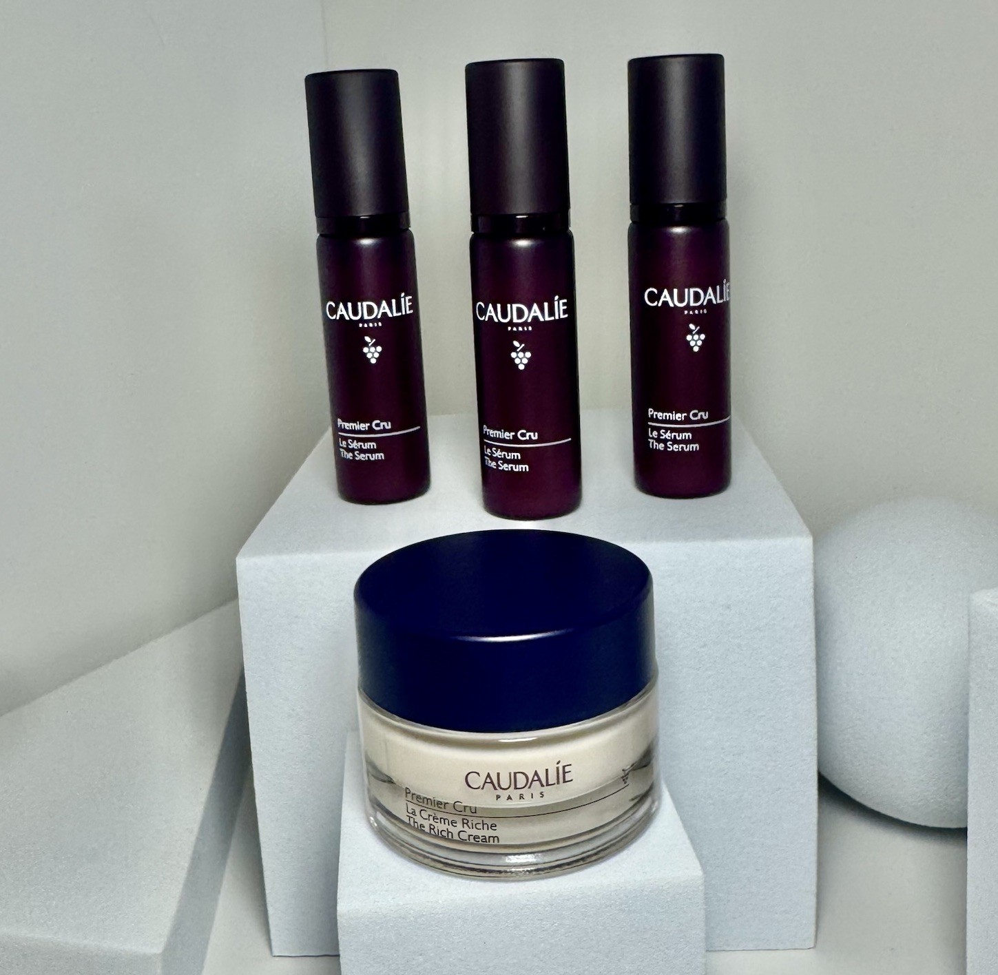 Caudalie Premier Cru The Serum 30mL (3x10mL) & Rich Cream 15mL NEW Anti-Aging ✨