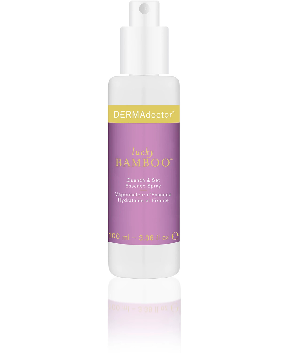 DERMAdoctor Skincare Lucky Bamboo Quench & Set Essence Spray (Full Size 100 mL)