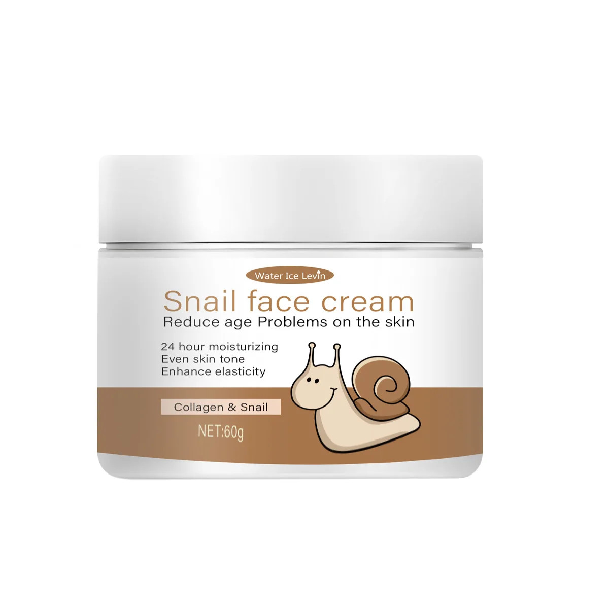 Snail Face Cream with Collagen & Retinol – 24H Moisturizing, Evens Skin Tone & B