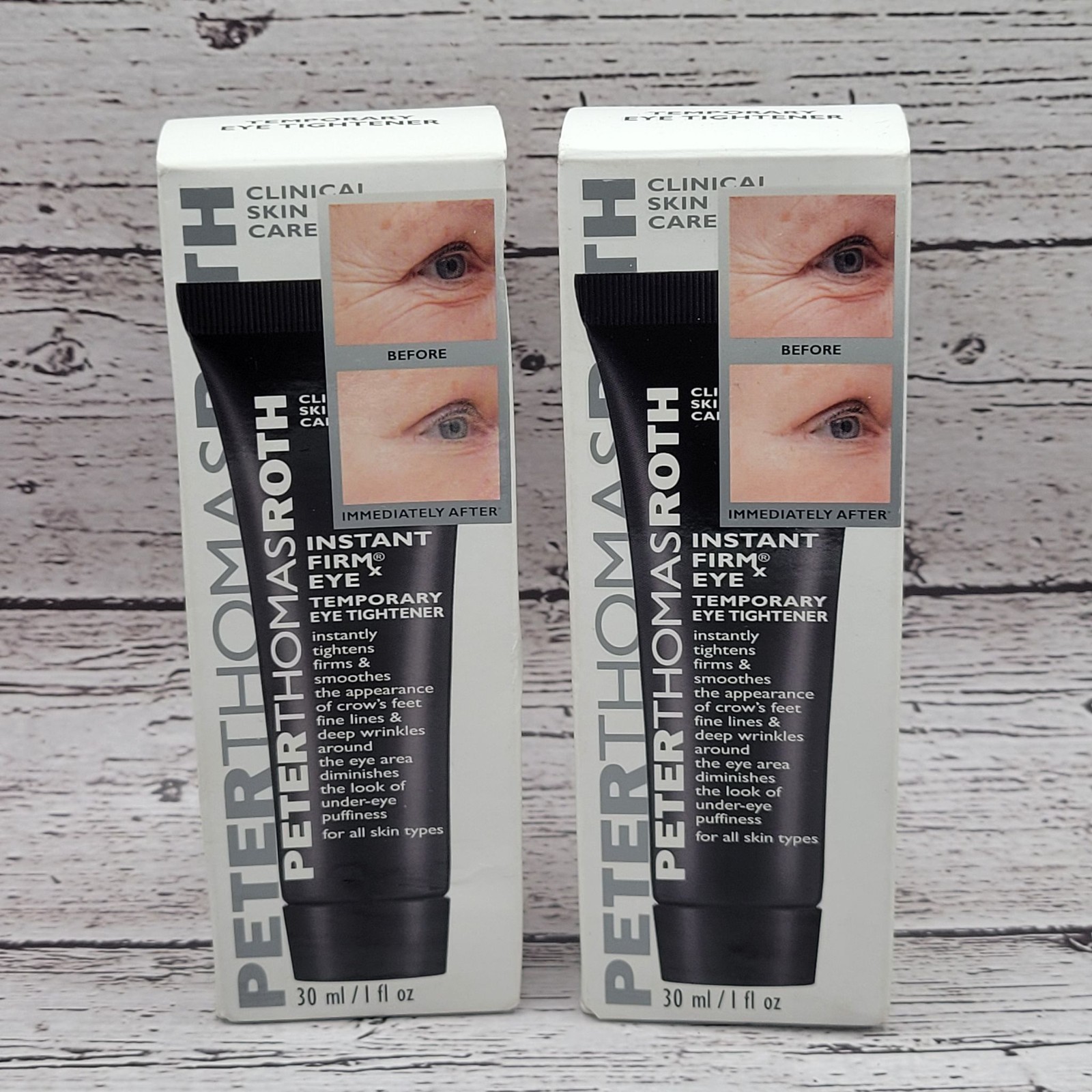 2 PETER THOMAS ROTH Instant Firm Eye Temporary Eye Tightener 30ml New