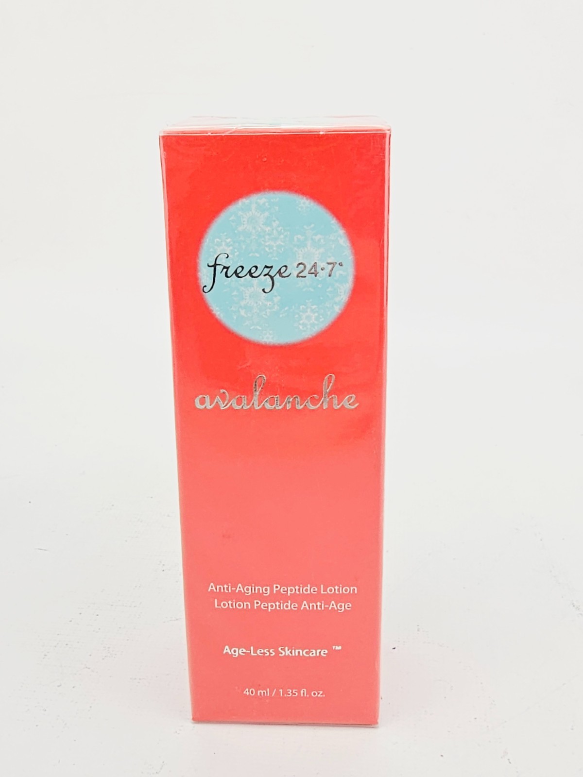 Freeze 24 7 Skincare Avalanche Anti Aging Peptide Lotion Ceramide Soybean 1.3 oz