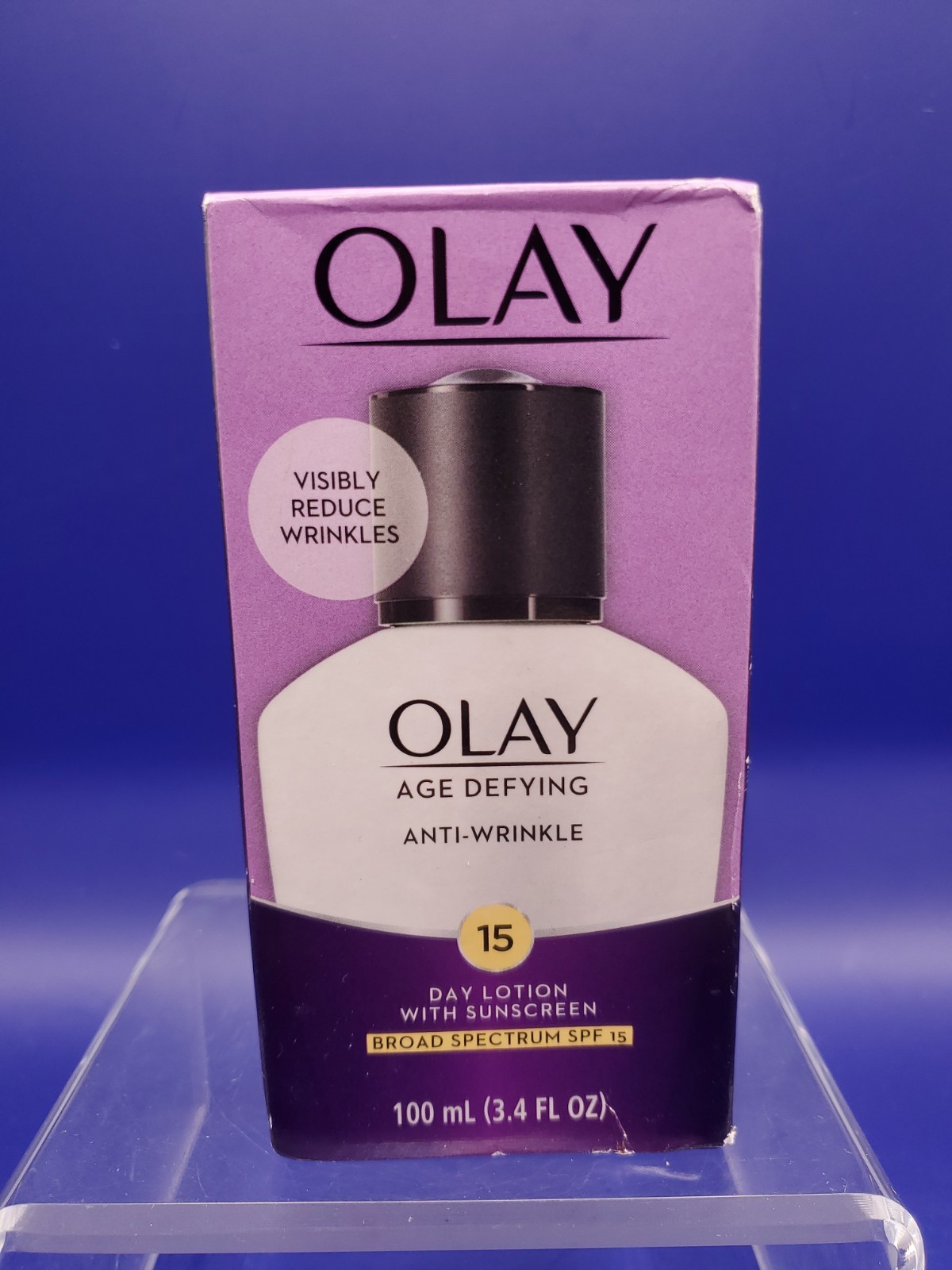 Olay Age Defying Anti Wrinkle Day Lotion Sunscreen SPF 15 3.4oz Exp 07/26