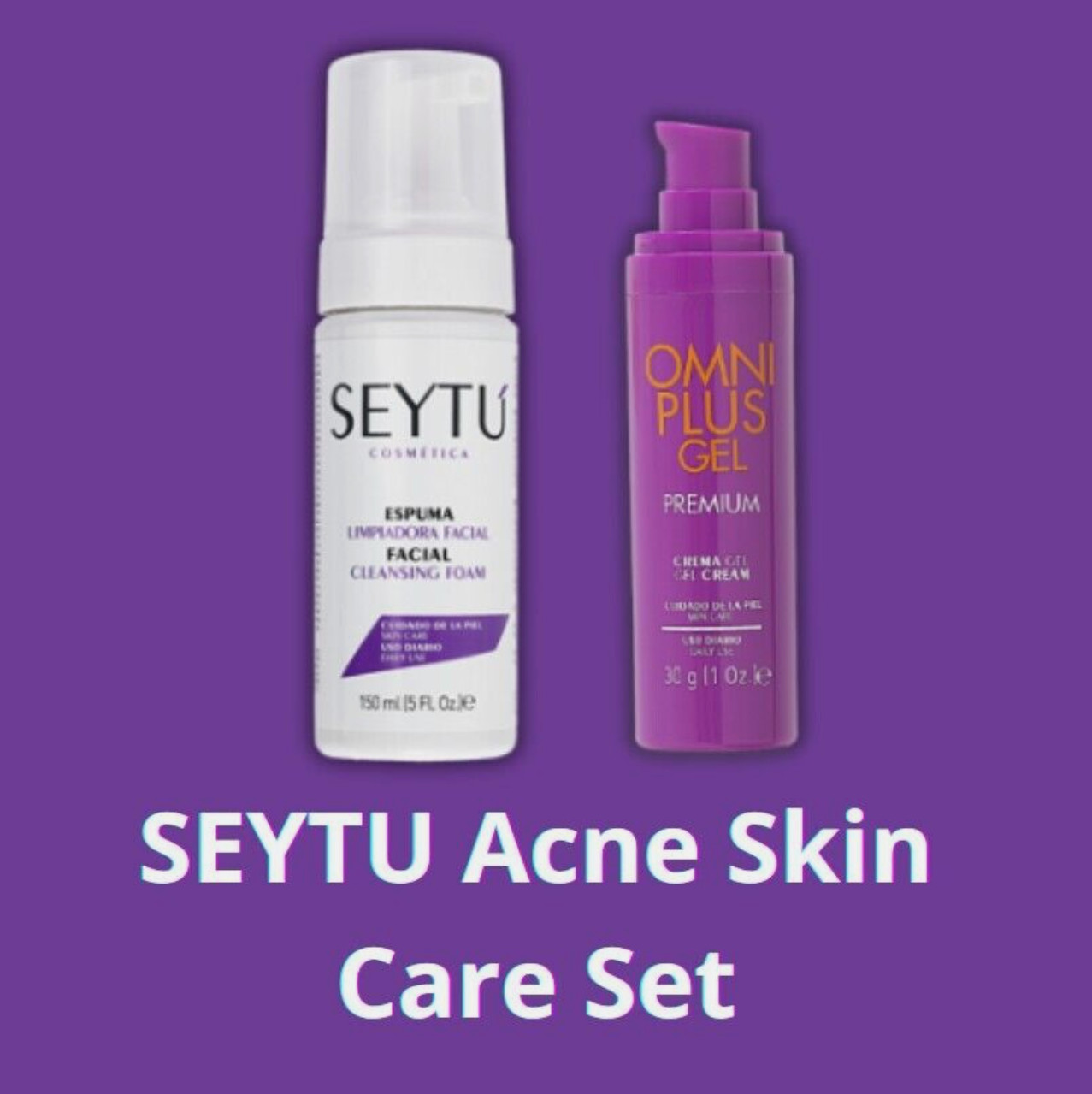 Set OML PLUS Premium Gel 30g And Facial Cleansing Foam 5 FL OZ