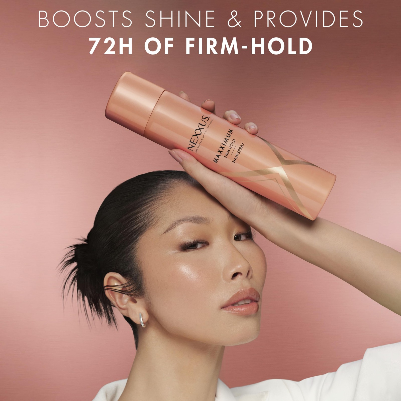 Nexxus Styling Spray Maxximum Finish Firm Hold 10 Ounce (Pack of 1), Pink