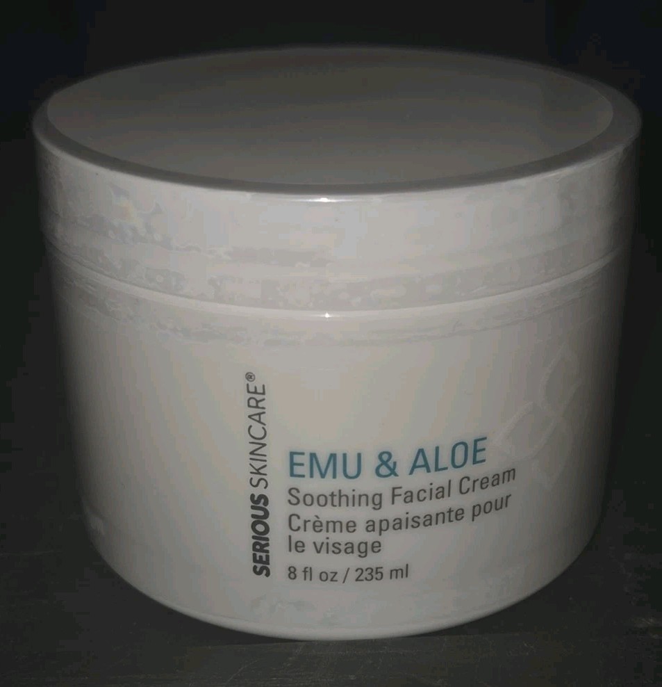 Serious Skincare Emu & Aloe Soothing Facial Cream Sensitive 8fl oz NEW SEALED