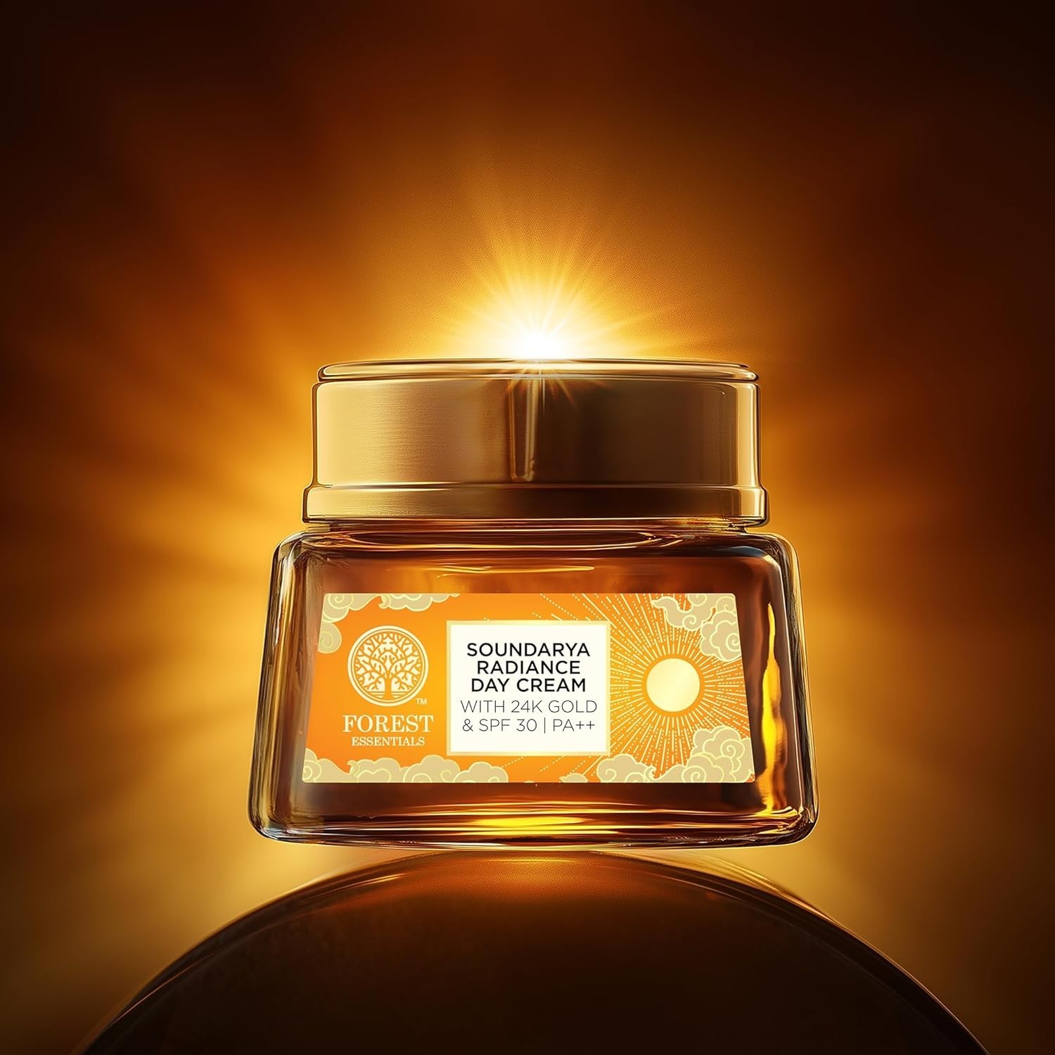 Forest Essentials Bestselling Soundarya Radiance Day Cream 24K Gold SPF 30, 50g
