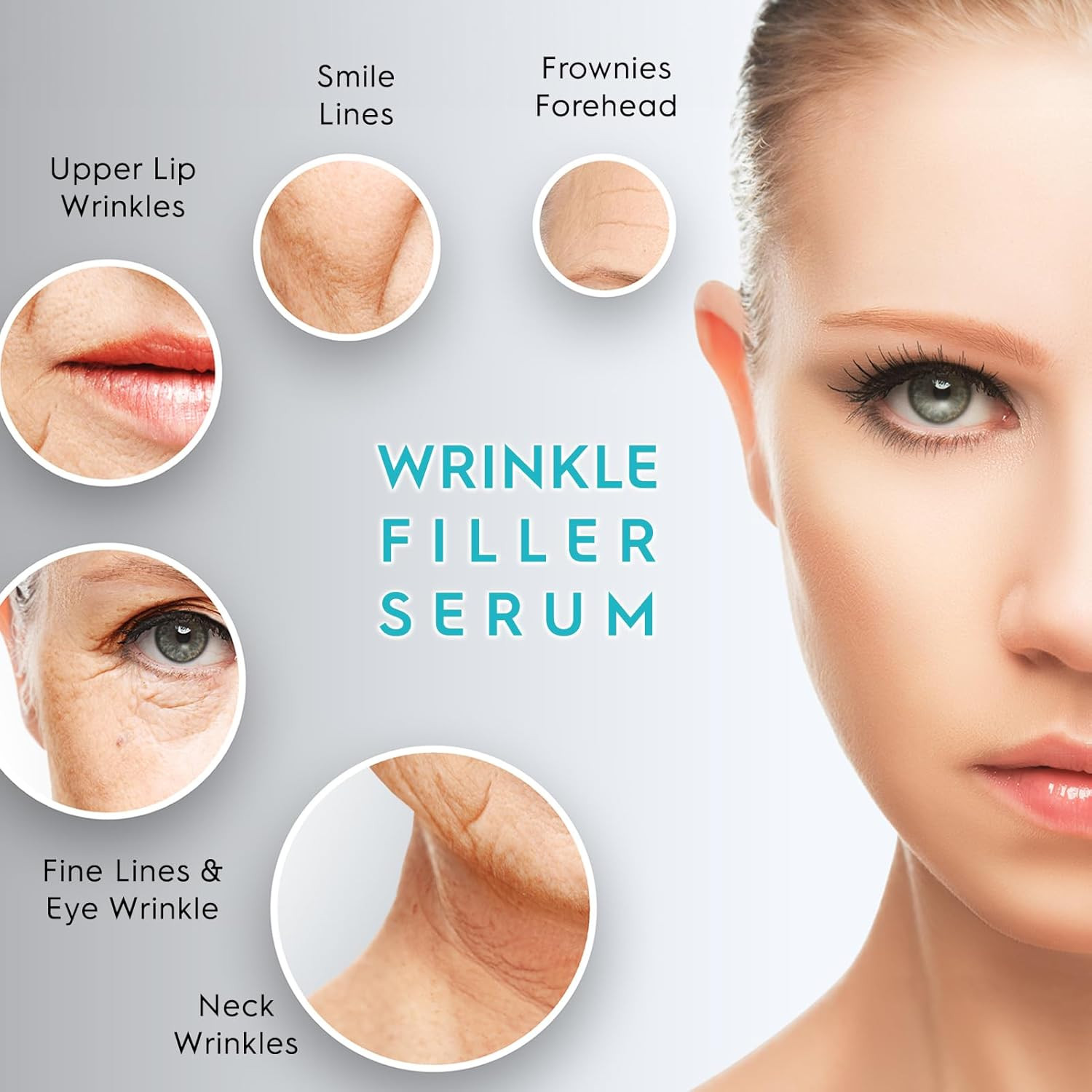 Anti-Aging Serum, Firming Wrinkle Cream for Face, Instant Face Lift & Skin Tight