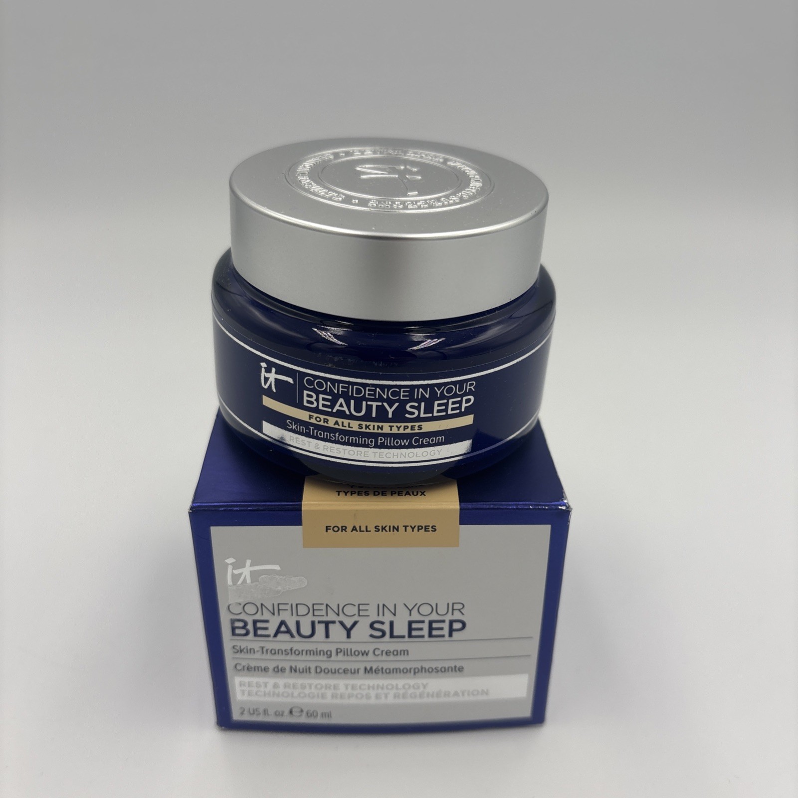 It Confidence In Your Beauty Sleep Skin Transforming Pillow Cream 2 fl New