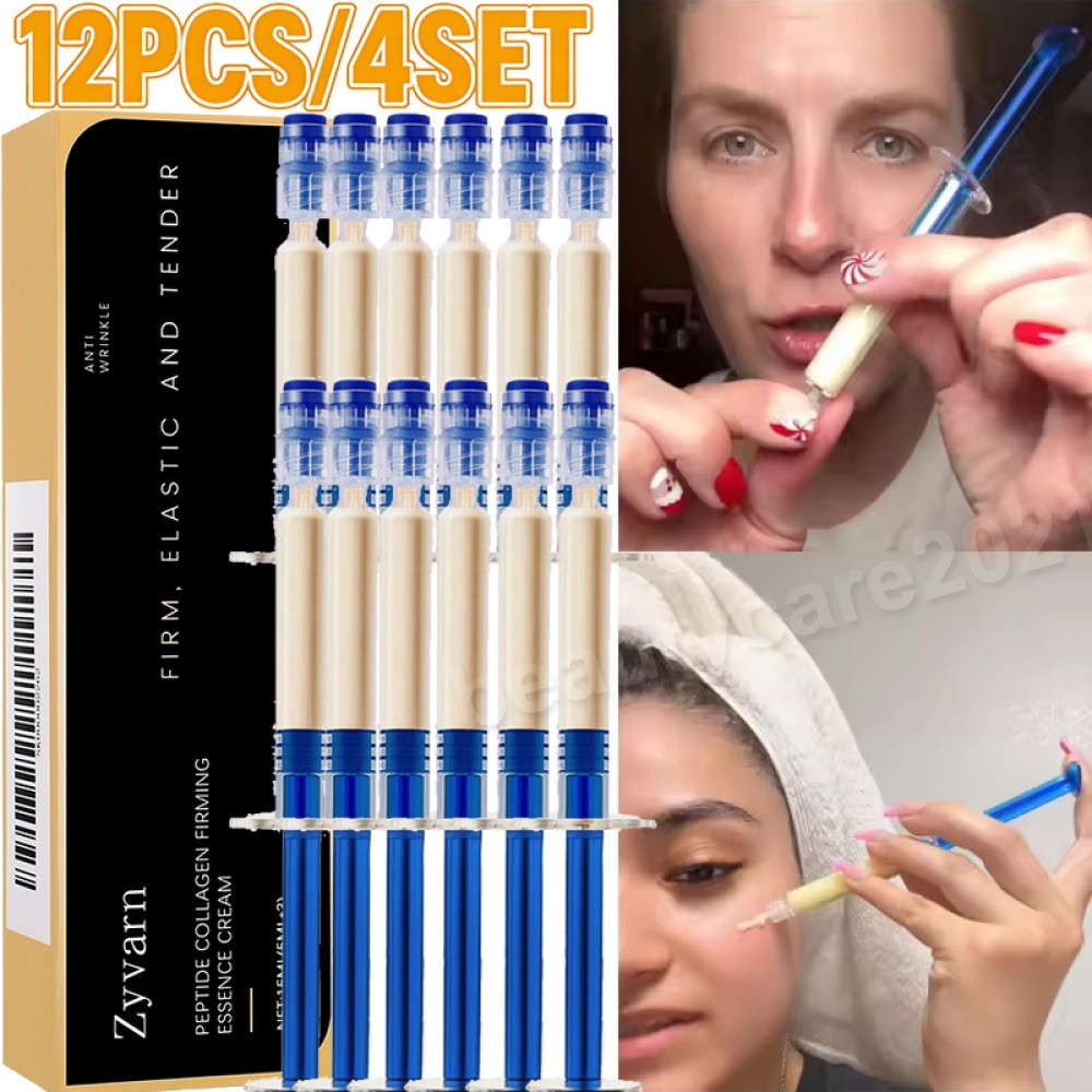 12 Pack Polypeptide Collagen Elastic Essence Cream Anti-Wrinkle Micro-Molecular