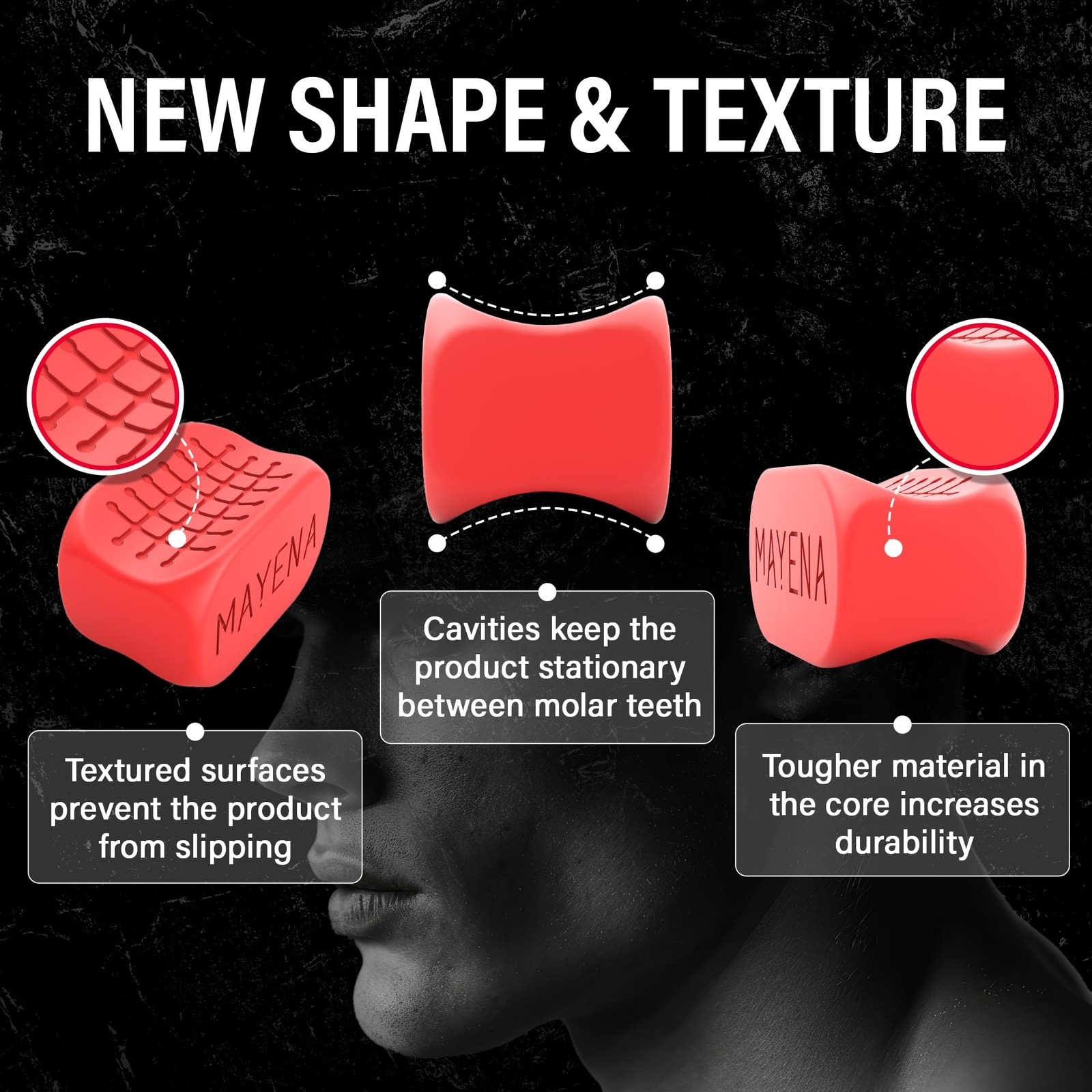 Jaw Exerciser for Men & Women | 3 Resistance Levels Silicone Jawline Shaper S…
