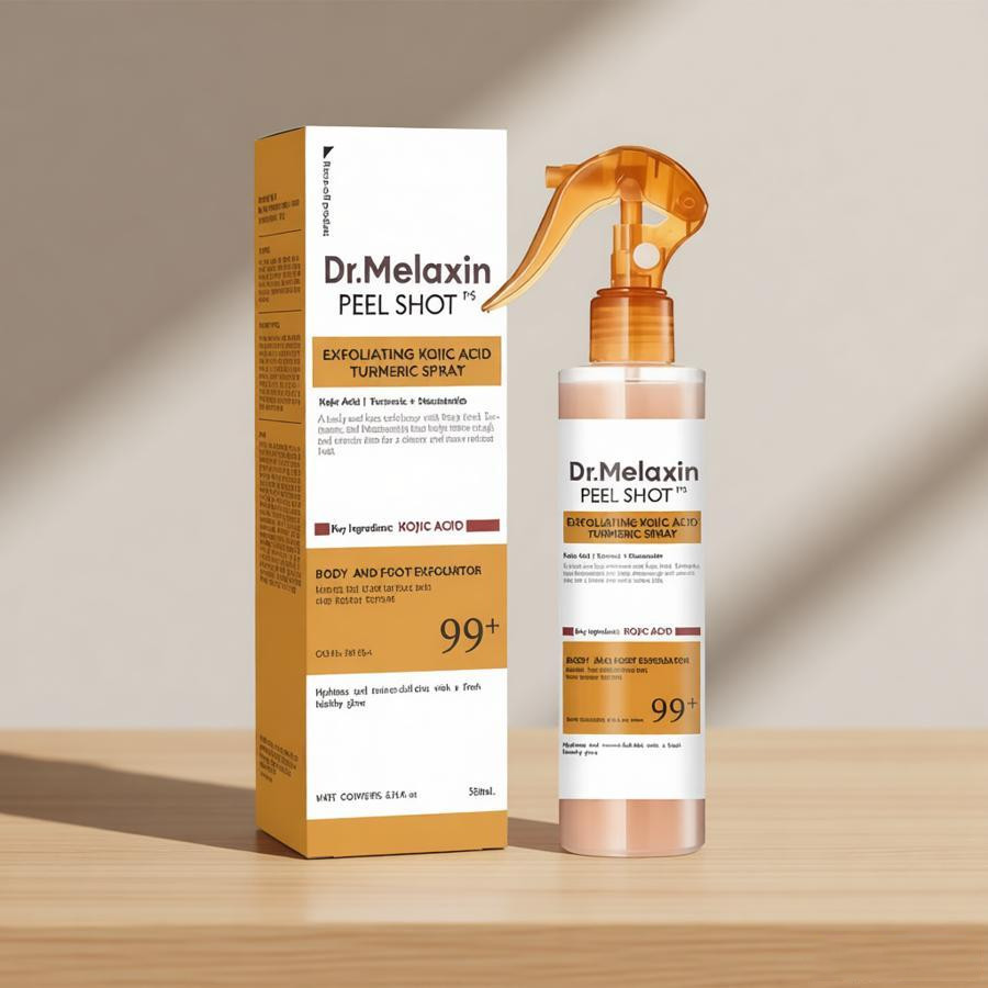 Dr. Melaxin Peel Shot Exfoliant Kojic Acid Turmeric Spray 200ml Free Shipping