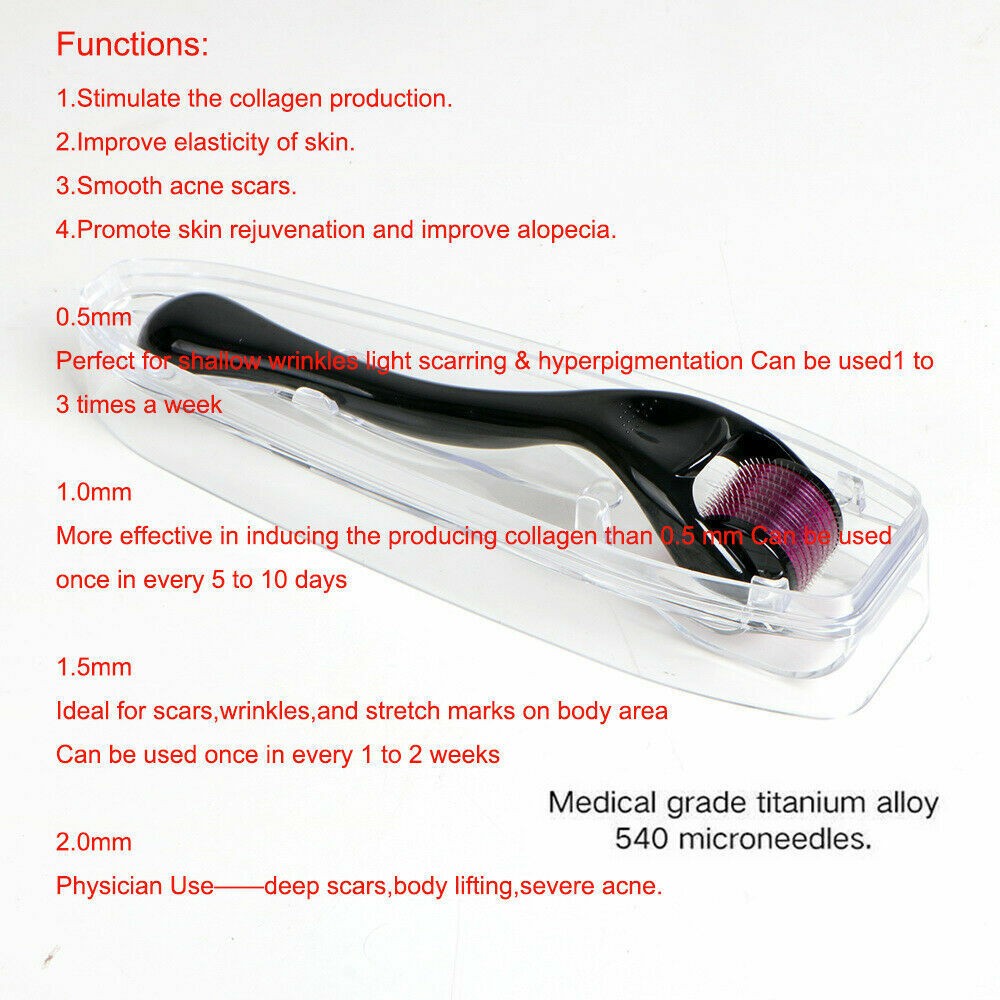1.0mm Derma Roller Hair Regrowth Micro Needle Roller Beard Growth Anti Hair Loss
