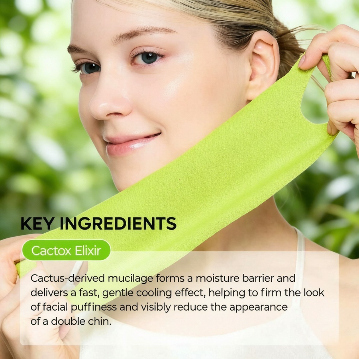 Dr.Melaxin Cactox Cooling V-Up Mask Cactus De-Puff Lifting Double Chin Jawline