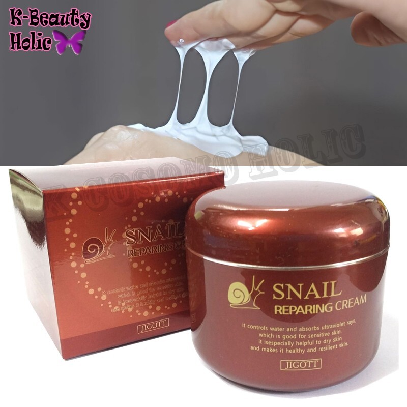 JIGOTT/Snail Reparing Cream 100ml/Moist,elasticity/Korea Made/K-Beauty Holic