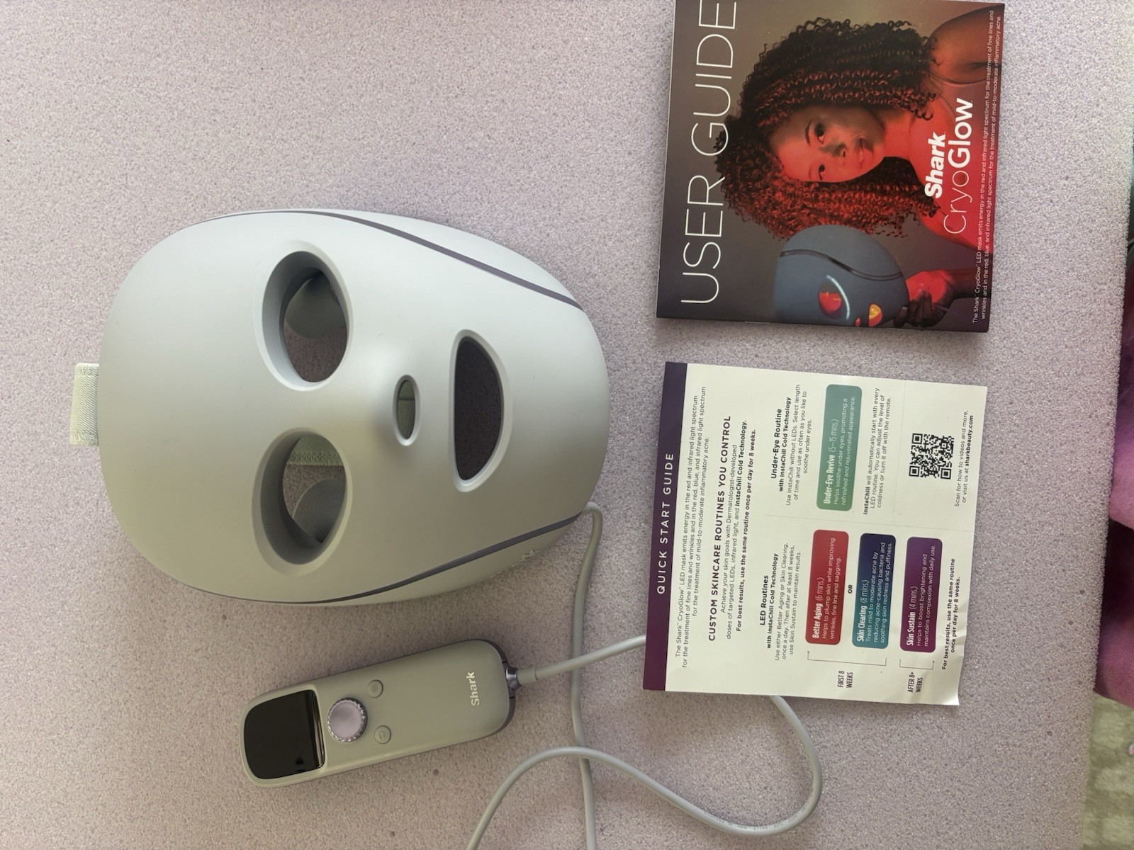 Shark CryoGlow Under-Eye Cooling LED & Infrared Treatment Mask w/ Controller