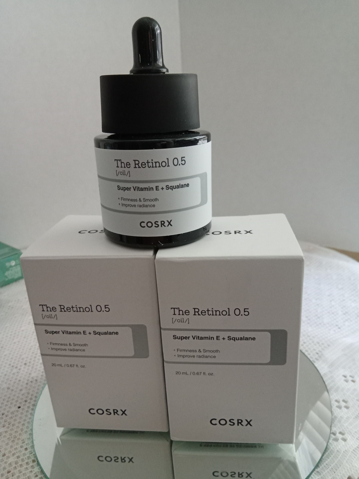 Lot of 2 COSRX The Retinol 0.5 Oil 20mL Retinol Vitamin E Squalane Exp. 2027