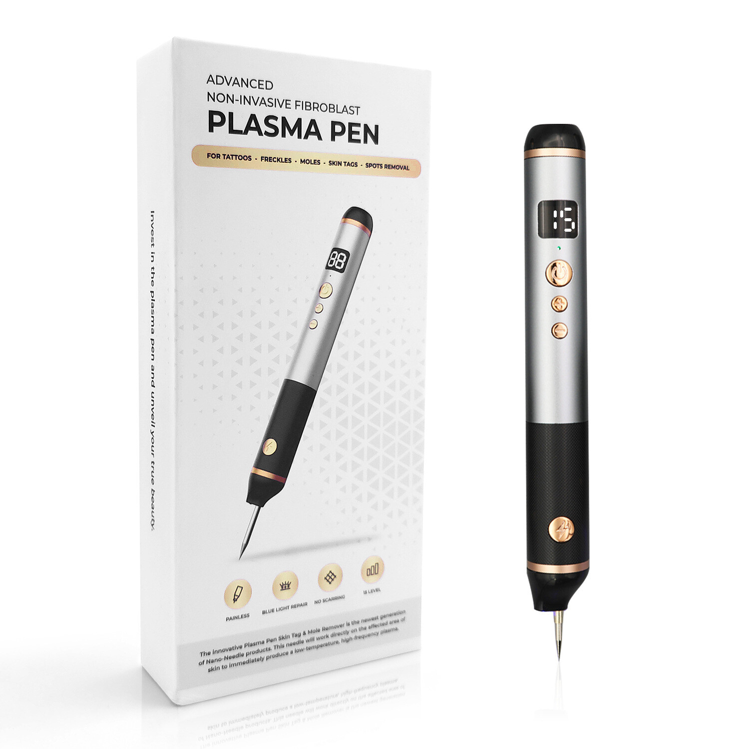Electric Laser Plasma Mole Removal Pen Dark Spot Remover Skin Wart Tag Tattoo