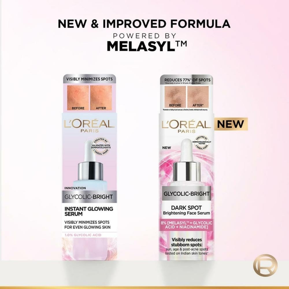 L’Oreal Paris Glycolic Bright 8% [Melasyl + Niacinamide] Face Serum 15ml
