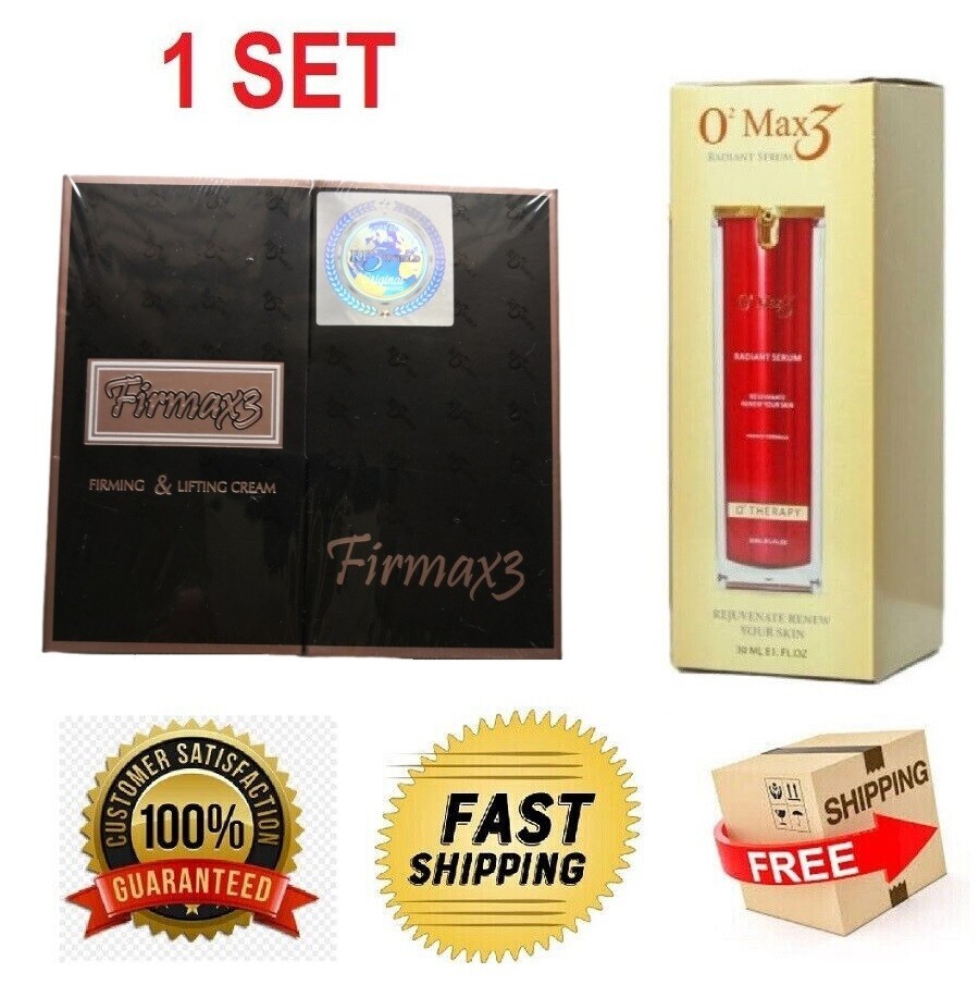 RF3 World Firmax3 Cream + O2Max3 Radiant Serum Set ( 1 Box Each )