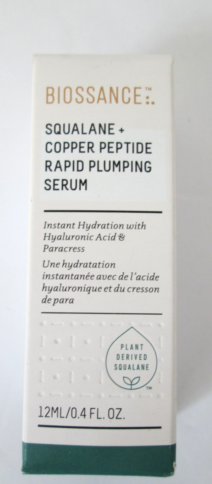 Biossance Squalane + Copper Peptide Rapid Plumping Serum 12ml / 0.4 fl oz Travel