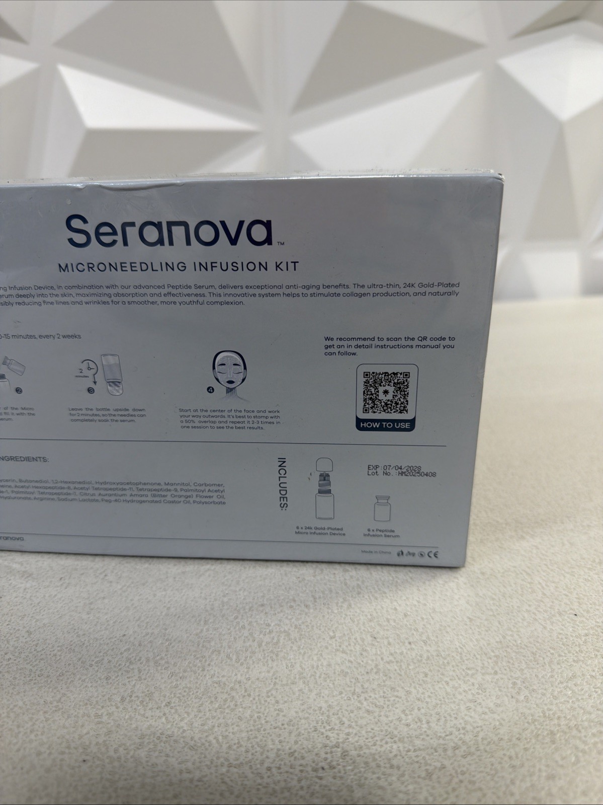 SEALED Seranova Microneedling Infusion Kit Anti-Aging Solution, 3 Month Supply