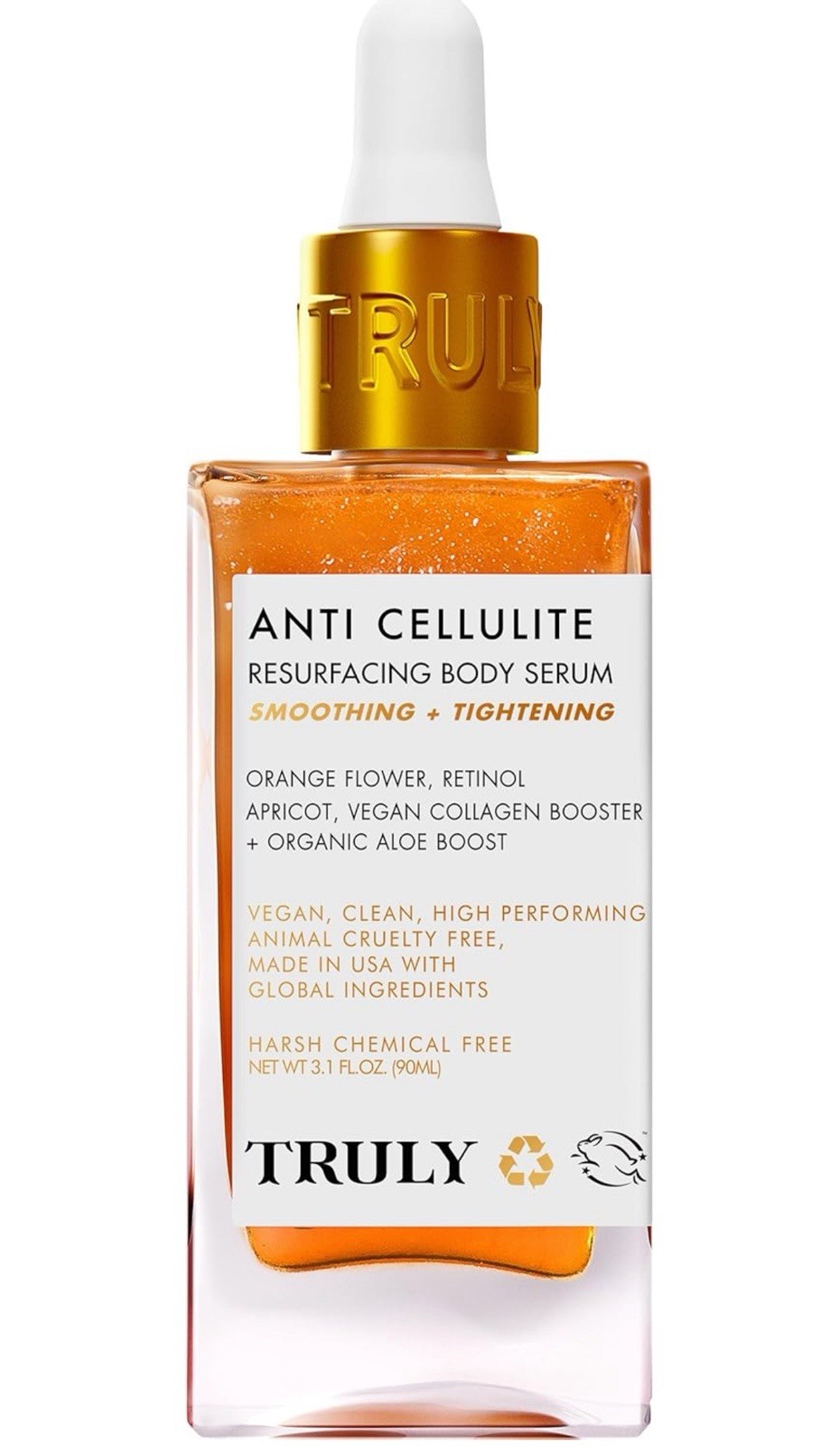 Vegan Skin Serum with Retinol and Bitter Orange for Dimpled Skin 3 Fl Oz