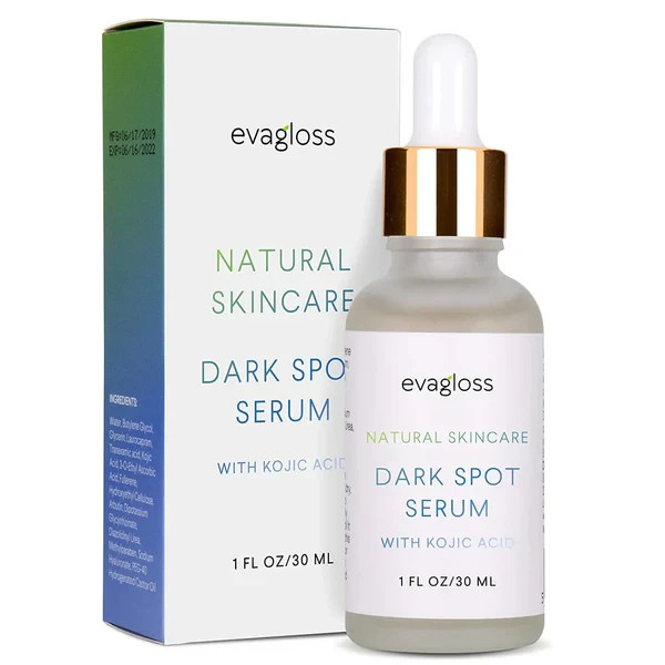 Evagloss Natural Skincare Dark Spot Serum with Kojic Acid