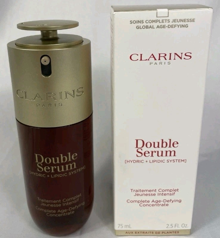 Clarins Double Serum 2.5 fl oz Hydric & Lipidic System Large Full Size New