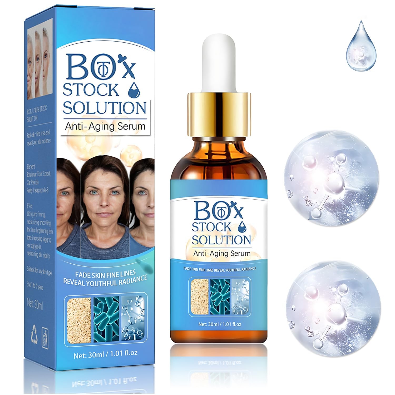 2Box Stock Solution Facial Serum | Box Face | 0.5 Fl Oz (Pack of 2)