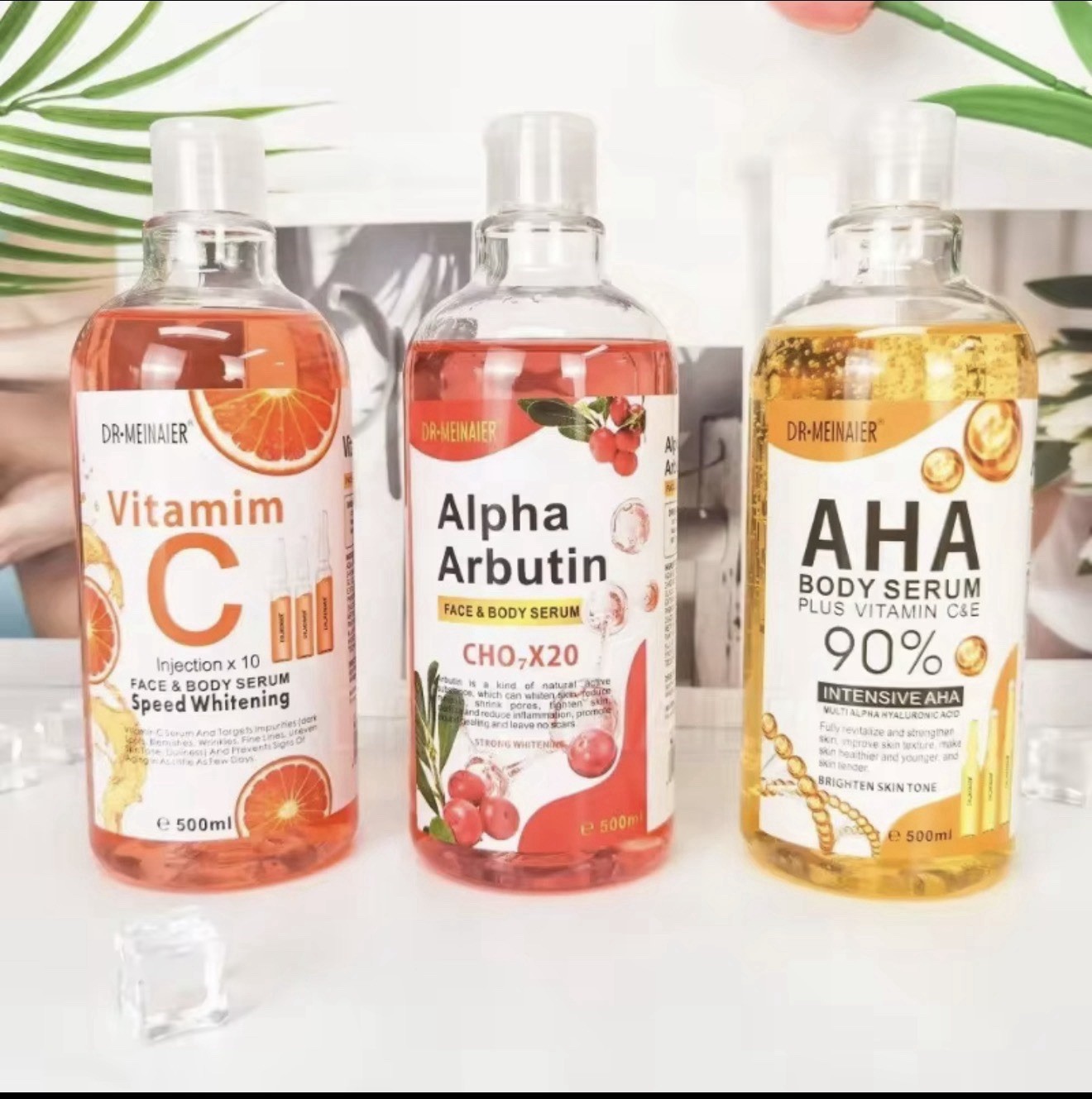 Vitamin Serum 500ml Dark Spot Brightening Hydrating Face Body Skin Care