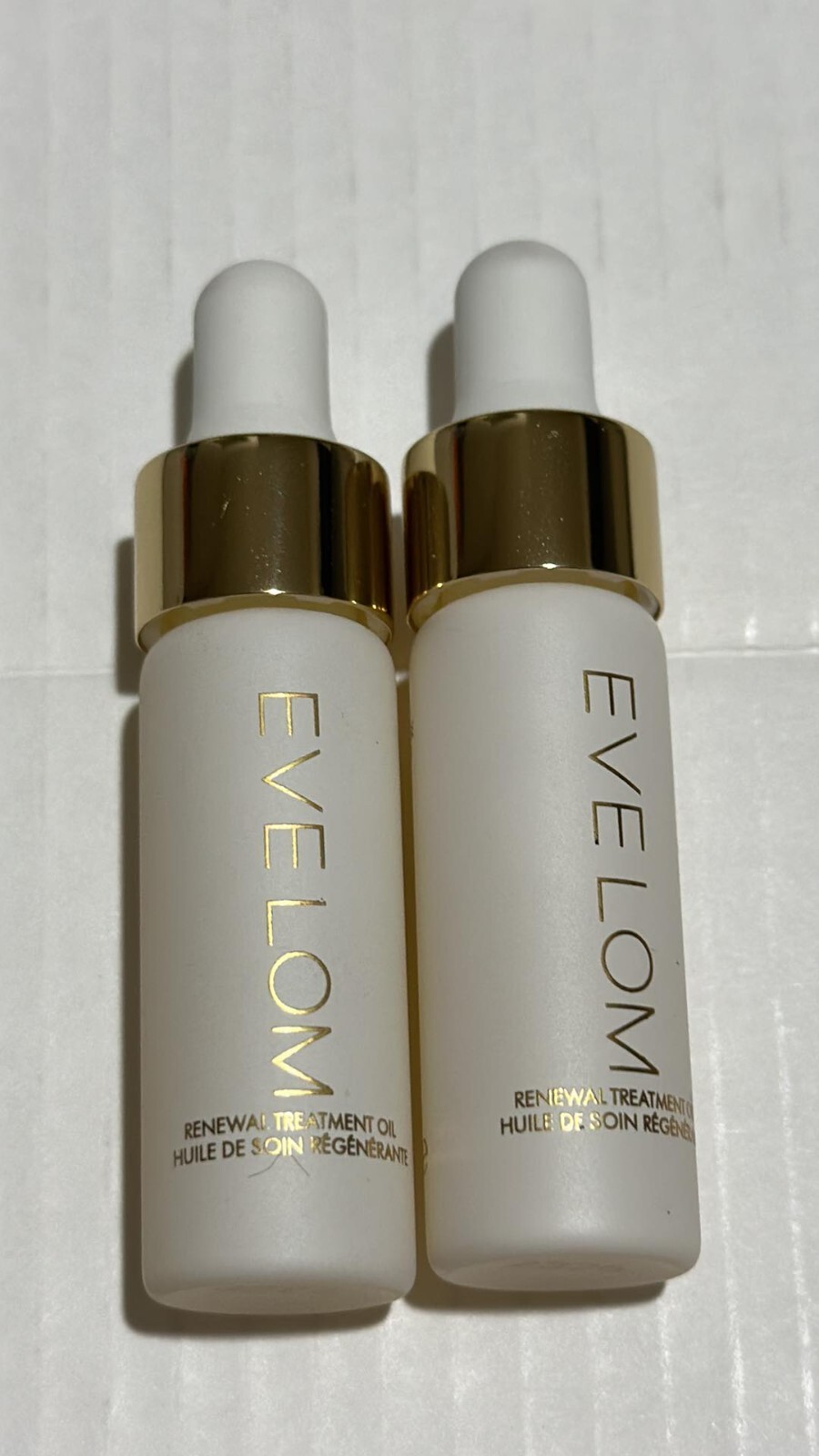 2 EVELOM TREATMENT OIL RENEWAL SAMPLE Size 0.16oz 5ml Each Total 10ml